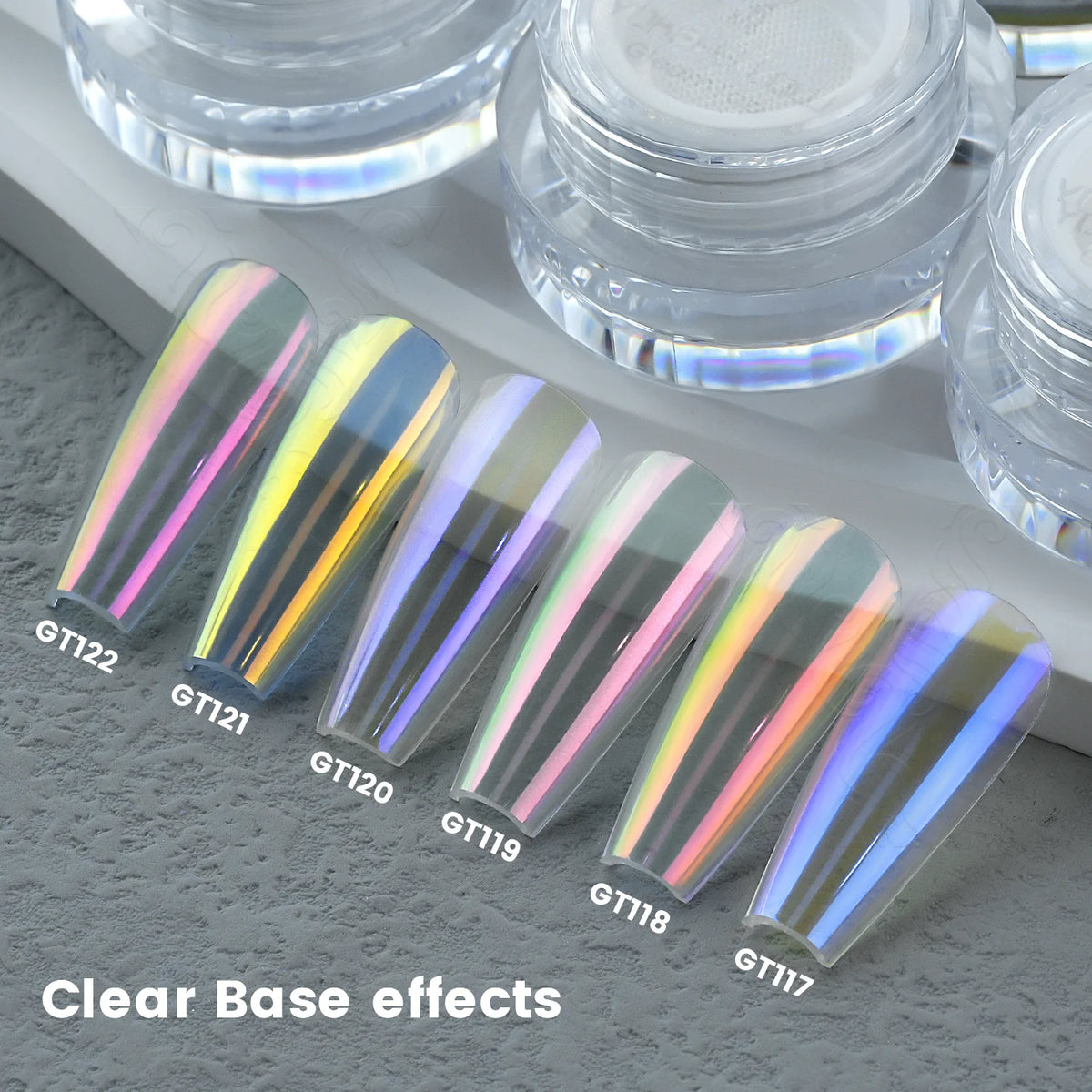 Aurora Chrome Nail Powder, 6 Colors - Beauty & Personal Care from Linloft.