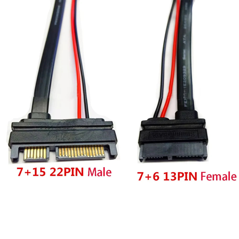 SATA 13-Pin to 22-Pin Converter Cable - Electronics & Accessories from Linloft.