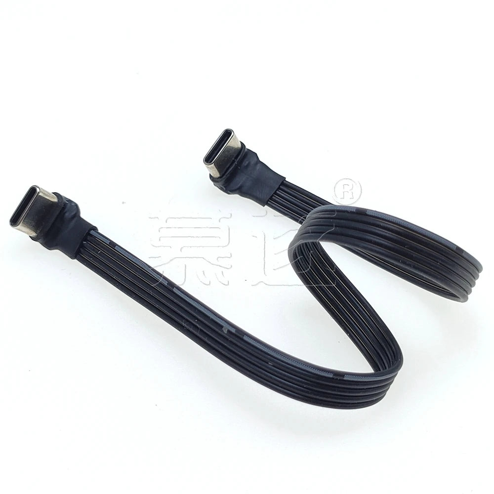 20CM 30CM 10CM 5CM USB 2.0 Type-C Flat Cable Extension FPC Cable USB 2.0 USB-C 90° Up/Down Angled Plug 5CM-1M - Electronics & Accessories from Linloft.