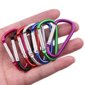 10Pcs Mini Carabiner Spring Clip Aluminum Alloy D Shape Keychain Snap Hook Buckle for Outdoor Camping Backpack Bottle Daily Use