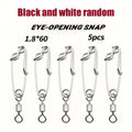 5pcs Longline Fishing Swivel Snap, Stainless Steel Longline Snap Swivels, Fishing Accessories, Eye-opening And Eye Closing Pin