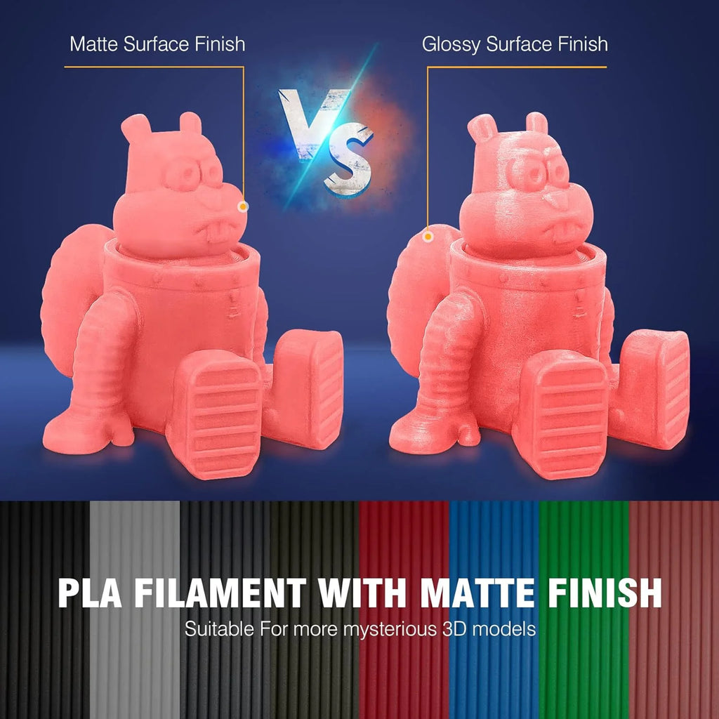JAYO PLA Matte 3D Printer Filament 1.75mm+/-0.02mm 5/10Rolls 100% No Bubble Non-toxic3D Printing Materials for 3D Printer& Pen - 3D Printing Accessories from Linloft.