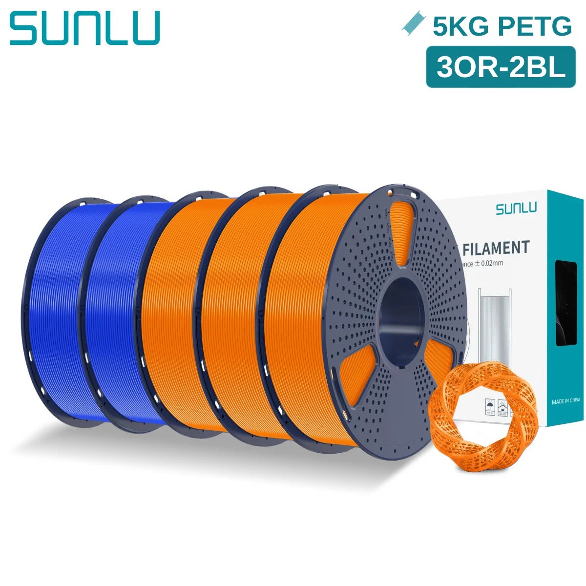 PETG 3D Printer Filament, 1.75mm 5kg - 3D Printing Accessories from Linloft.