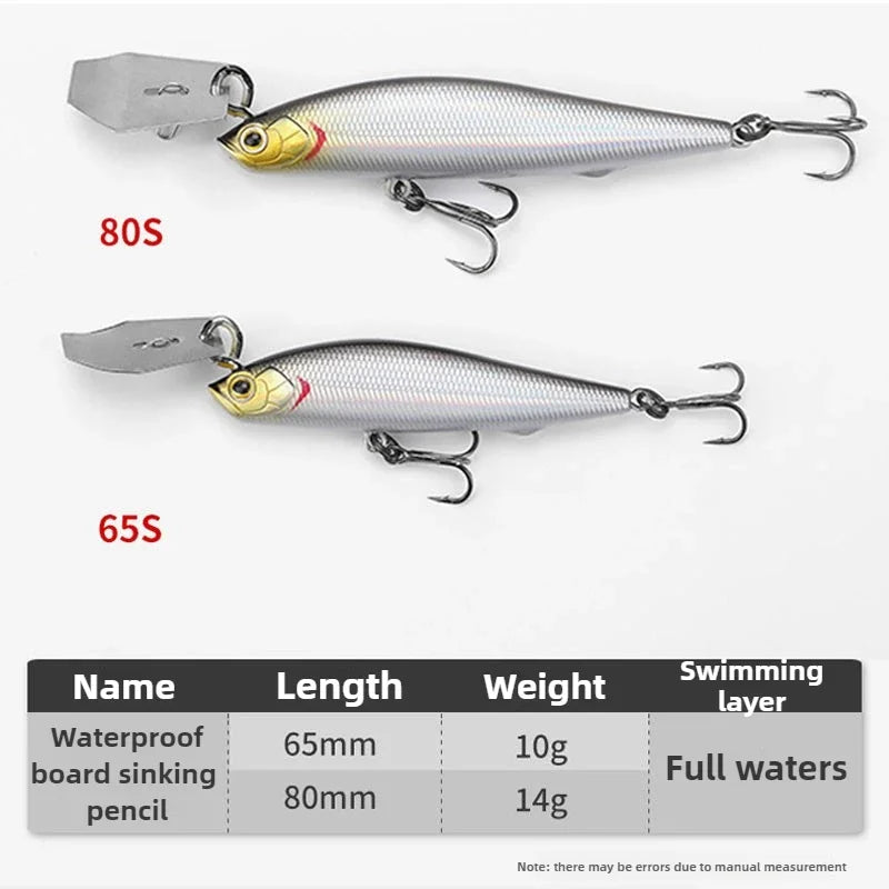 Sinking Pencil Spinner Fishing Lures Vibrate Wobbler Rap Chatterbait 10g 14g Metal Jig Buzzbait Carp Bass Trout Bait Pesca