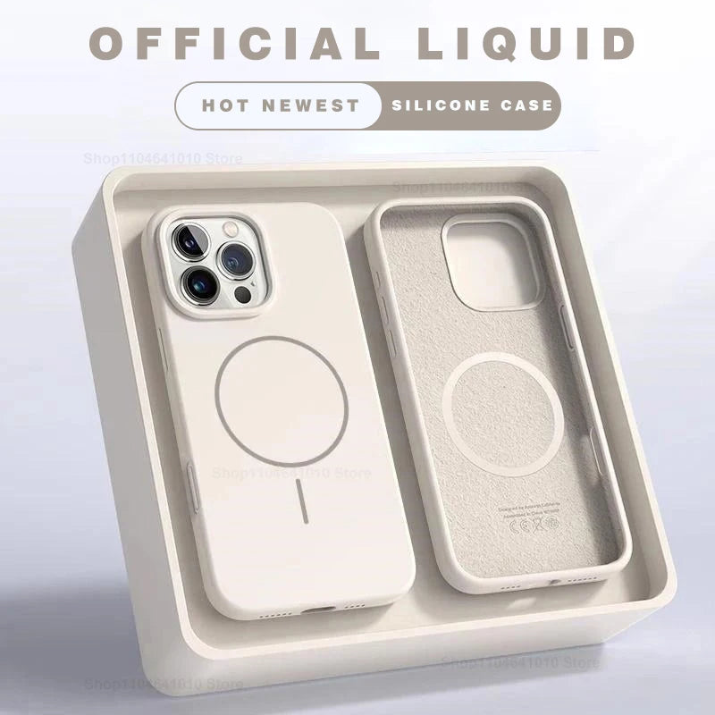 MagSafe Magnetic Silicone iPhone Case - Electronics & Accessories from Linloft.