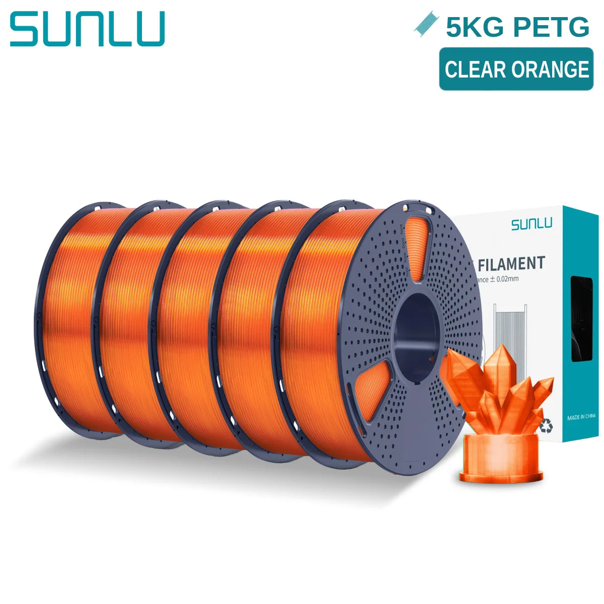 PETG 3D Printer Filament, 1.75mm 5kg - 3D Printing Accessories from Linloft.