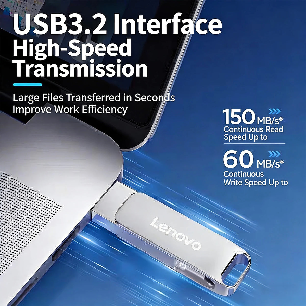 Lenovo OTG Pen Drive 1TB High Speed USB 3.2 Flash Drives Metal Type-C Pendrive 512GB Waterproof Stick For Phone Computer