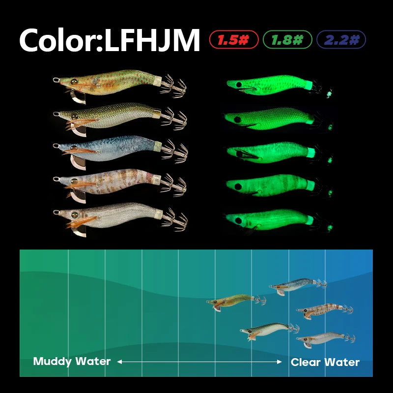 Luminous Mini Squid Jig - Fishing Tackle from Linloft.