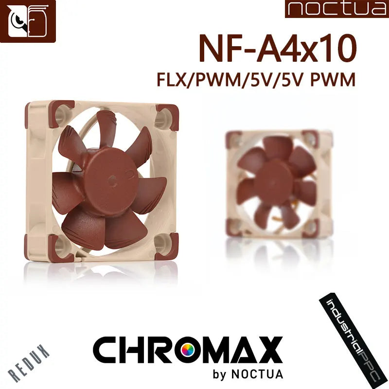 Noctua NF-A4x10 PWM FLX 40mm 12v 5v Cooling fan 3pin 4pin PWM quiet Radiator For Computer Case Cooling CPU cooler fan Replace - Electronics & Accessories from Linloft.