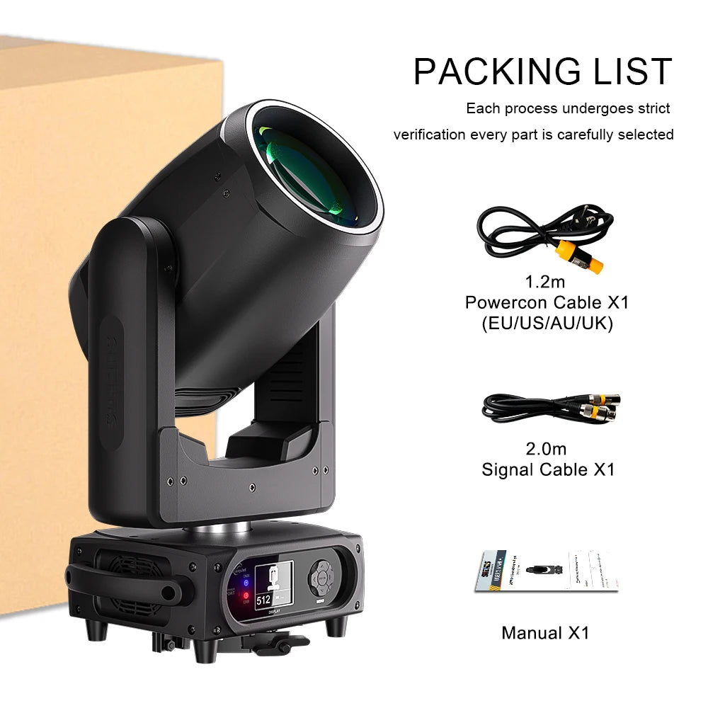 SHEHDS 200W/300W Beam/3in1 LED Moving Head Spot Wash Light  Professional For DJ Disco Wedding Concert Theater Wedding Christmas