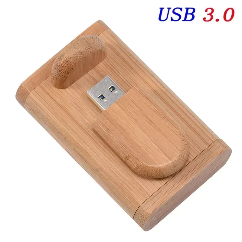 Wedding Gift USB 3.0 Stick 64GB Custom Logo Wooden Box Flash Drives 32GB Pendrive Free Sample U Disk 16GB 8GB 4GB Memory Stick - Electronics & Accessories from Linloft.