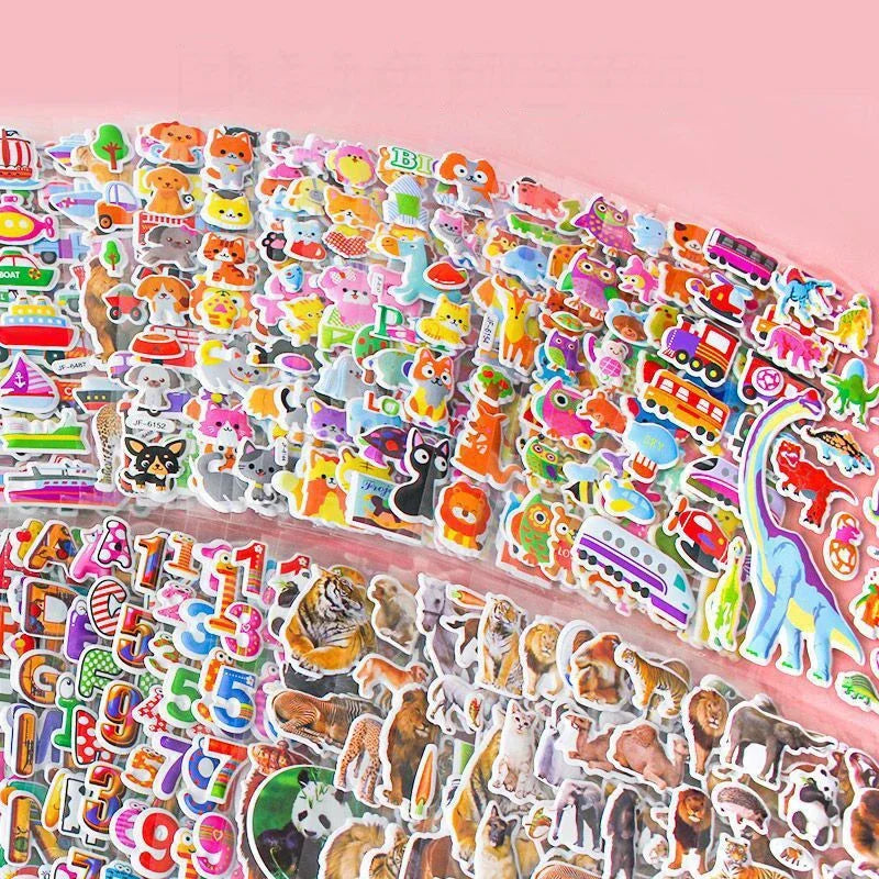 Puffy 3D Stickers for Kids 20 Sheets