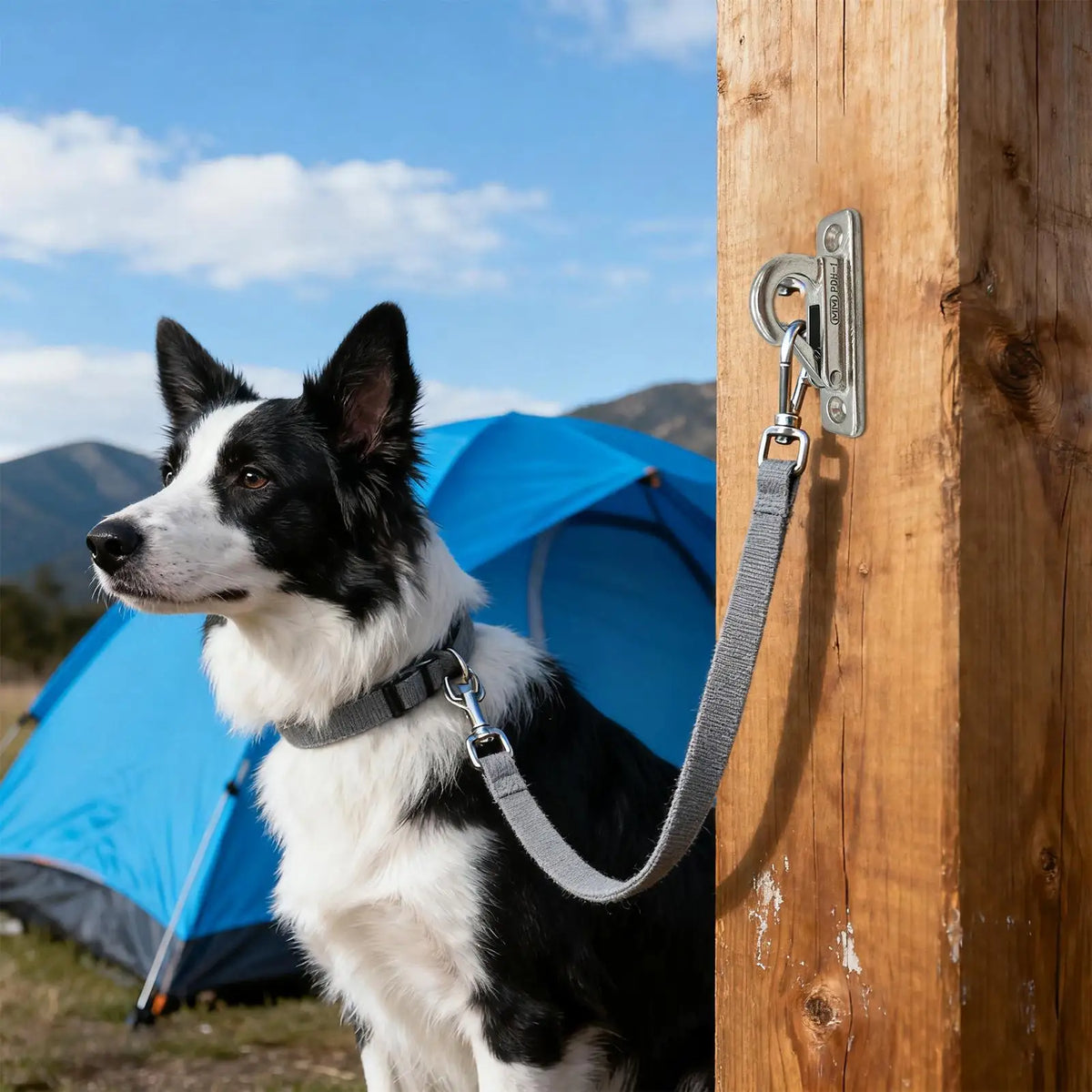 Heavy Duty Stainless Steel Dog Leash Holder Wall Mounted Secure Indoor Outdoor Use Enclosed Pet Tie out Hook Easy Install - Pet Supplies from Linloft.