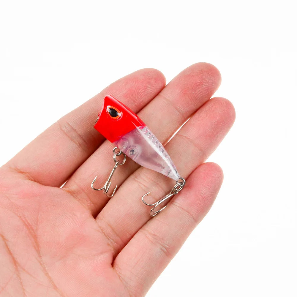Mini Topwater Popper Lure, 4cm - Fishing Hooks from Linloft.