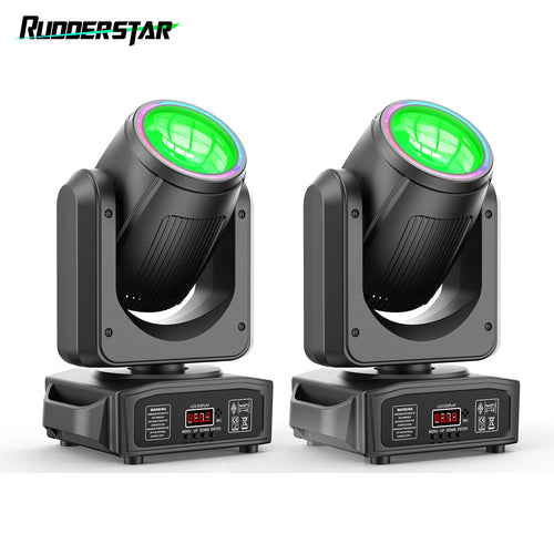 2PCS 150W RGB LED Moving Head Light Beam Effect Lighting DJ Disco Party Lights for Stage Concert Wedding Theater Live Show Club - Party & Stage Lighting from Linloft.