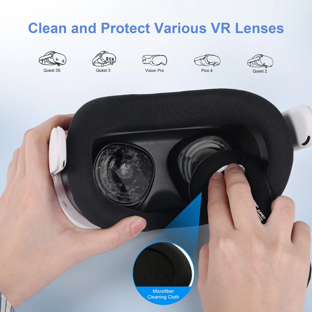 STARTRC Lens Protector Set Compatible with Meta Quest 3S Accessories, Soft Lens Protector Cover, Glasses Spacer with Blue Light Blocking Glasses for Oculus Quest 3S/Quest 2 (Not Fit for Quest 3) - Camera & Optic Accessories from Linloft.