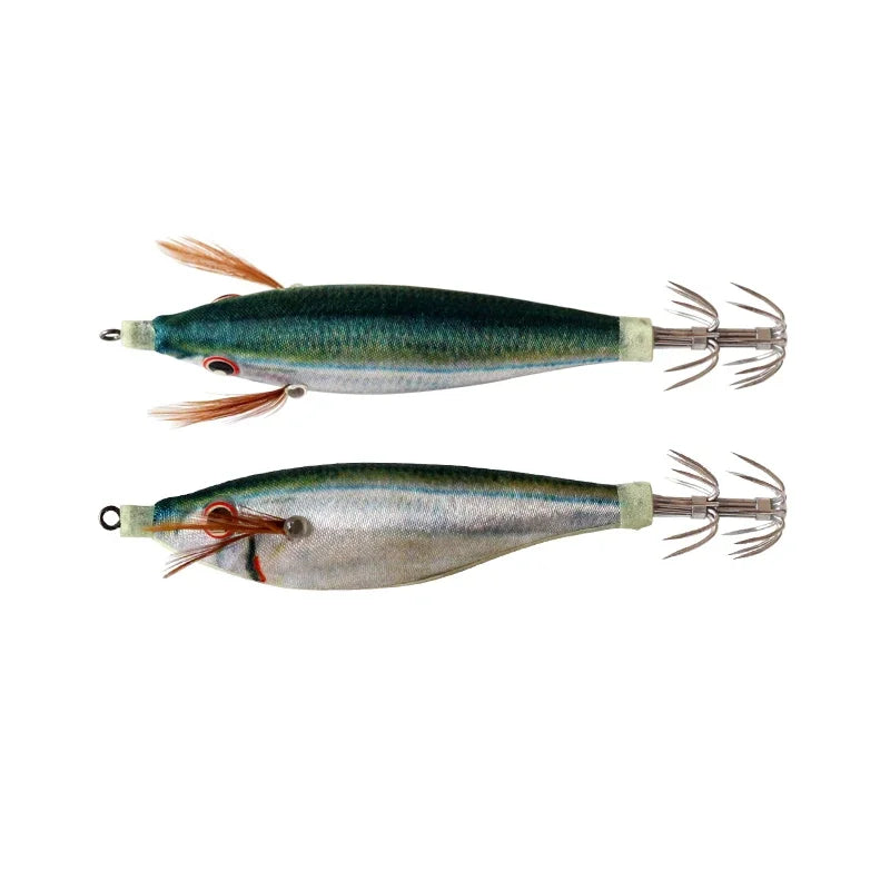 Luminous Squid Jig Hooks, 2-Pack - Fishing Hooks from Linloft.