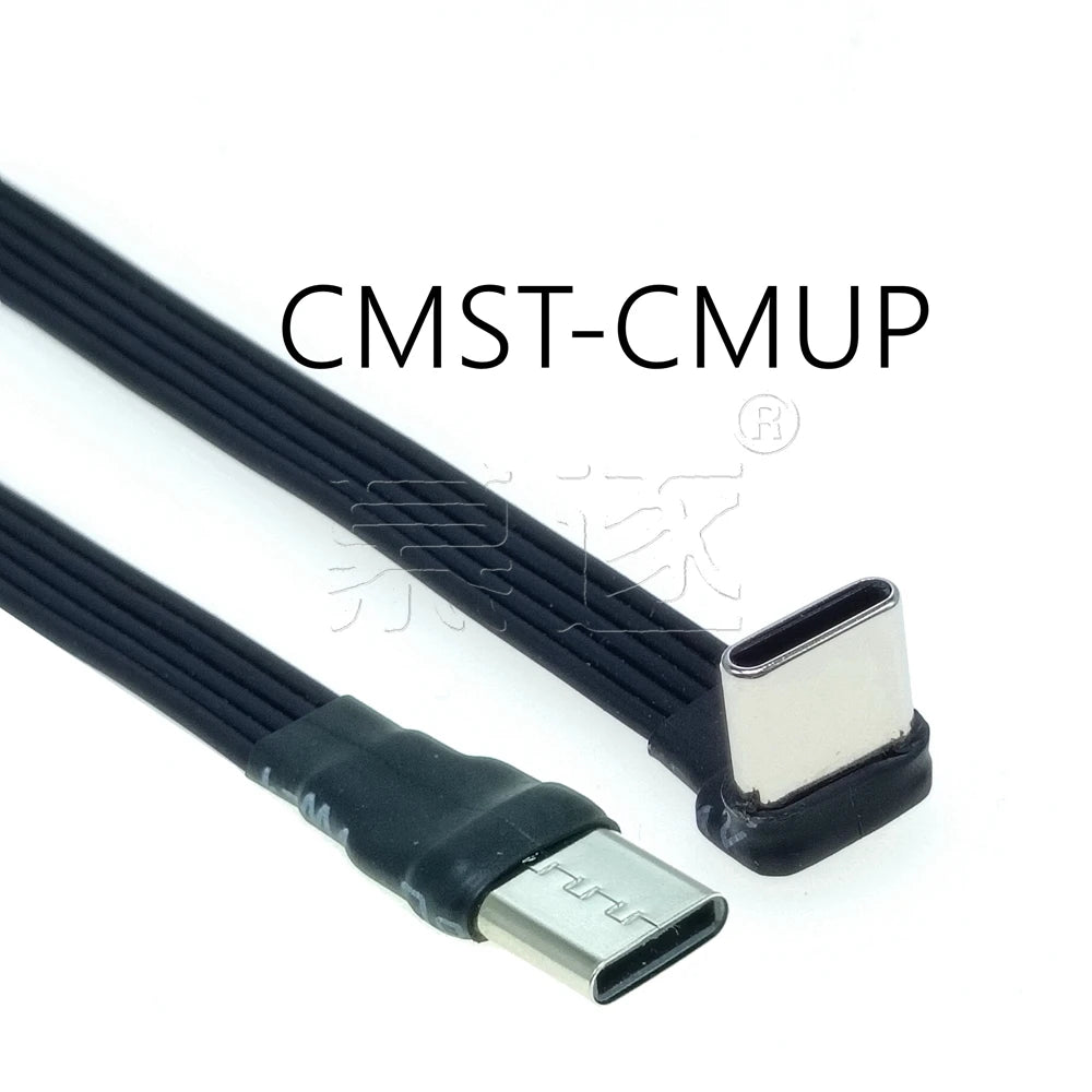 20CM 30CM 10CM 5CM USB 2.0 Type-C Flat Cable Extension FPC Cable USB 2.0 USB-C 90° Up/Down Angled Plug 5CM-1M - Electronics & Accessories from Linloft.