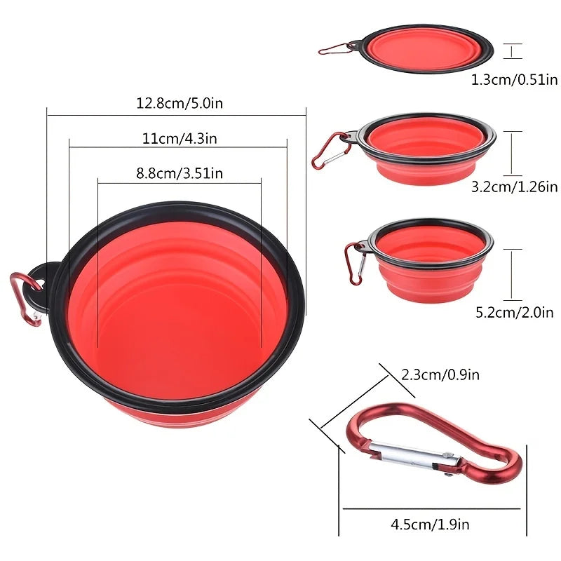 Collapsible Silicone Pet Food Bowl