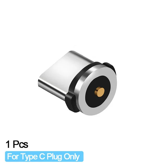 2022 New Round Magnetic Cable plug Type C Micro USB C Plugs Fast Charging Phone Microusb Type-C Magnet Charger Plug - Electronics & Accessories from Linloft.