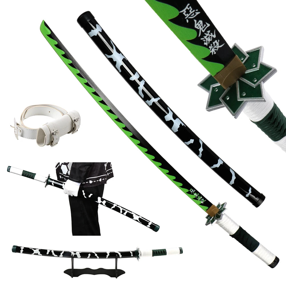 41-Inch Anime Cosplay Katana with Belt - Apparel & Accessories from Linloft.