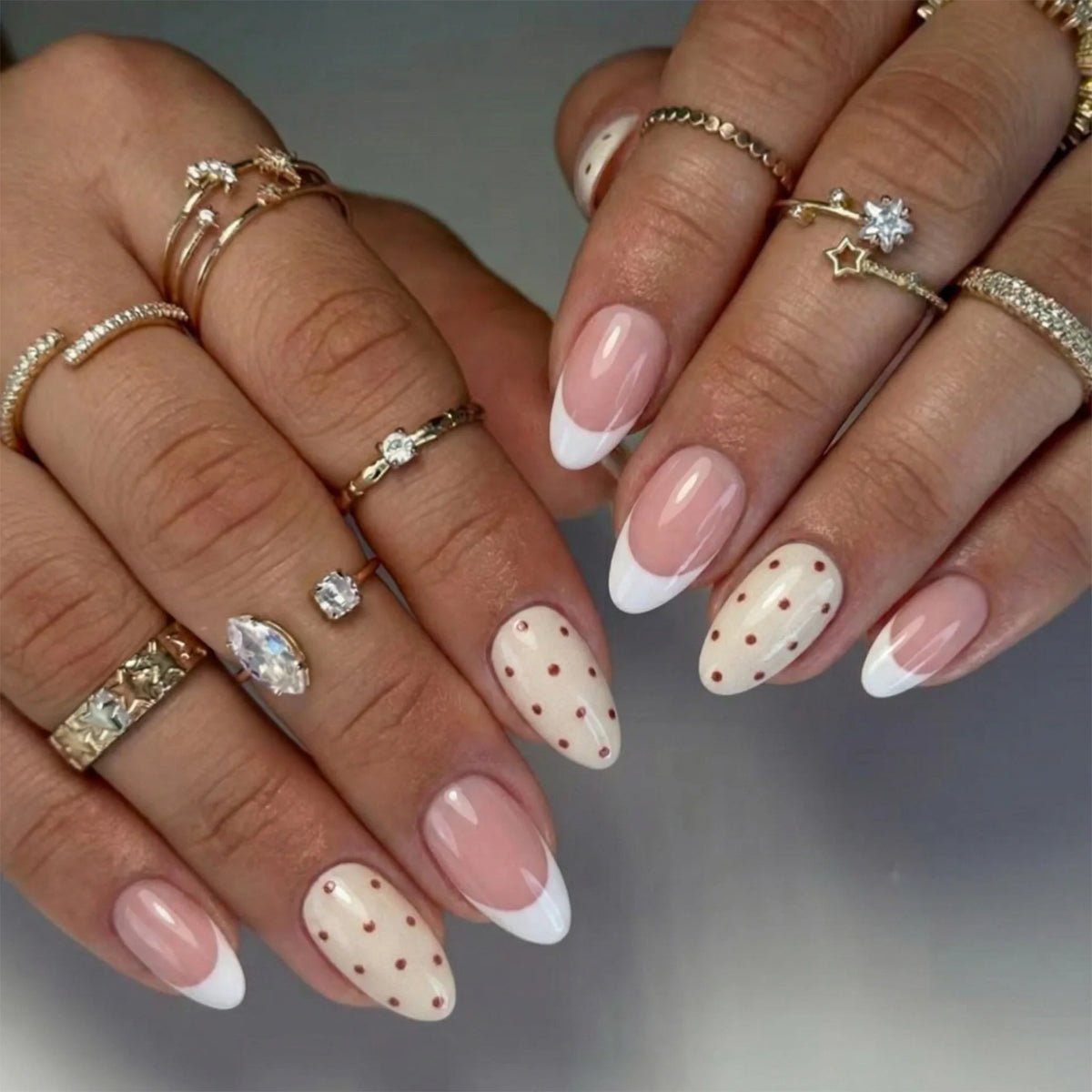 Light Blue Bow Short Almond Press-On Nails - Beauty & Personal Care from Linloft.