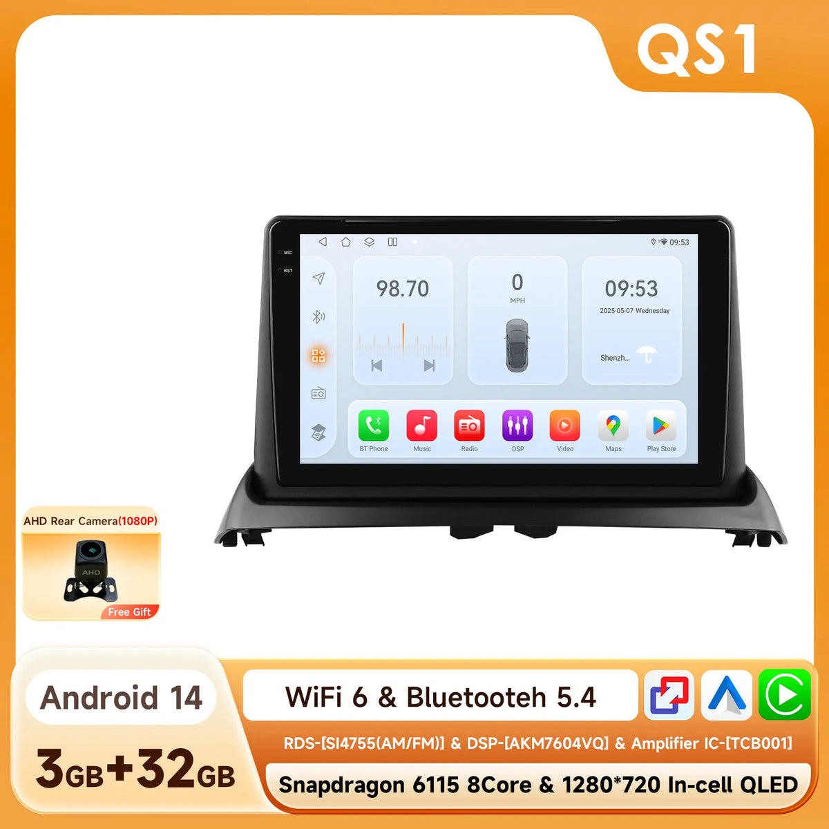 Hizpo 6115 Wireless CarPlay Autoradio for Renault Clio 2 2000-2012 Car GPS Radio Multimedia 2 Din Android 4G AI Voice 360 Camera - Fishing Tackle from Linloft.