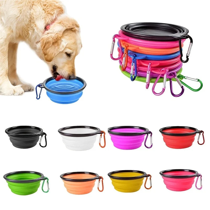 Collapsible Silicone Pet Food Bowl