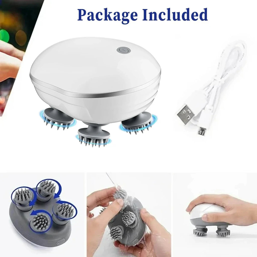 Scalp Head Massager with Adjustable Speed