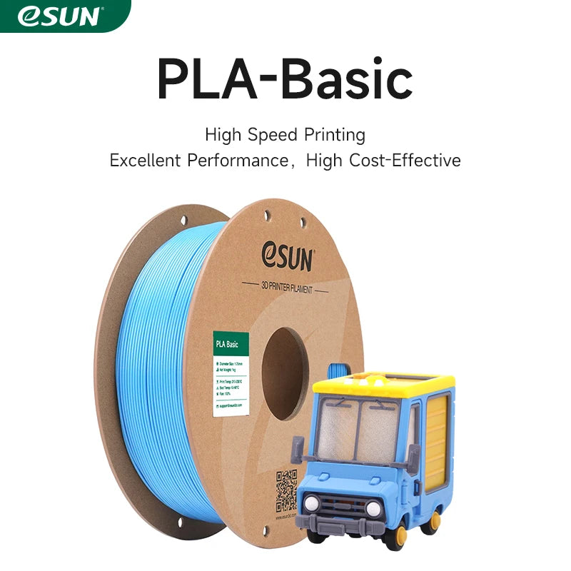 ESUN High Speed PLA 3D Filament 1KG 1.75MM Basic PLA 3D Printer Filament for Bambu Lab PLA-Basic Filament Upgraded PLA Filament - 3D Printing Accessories from Linloft.