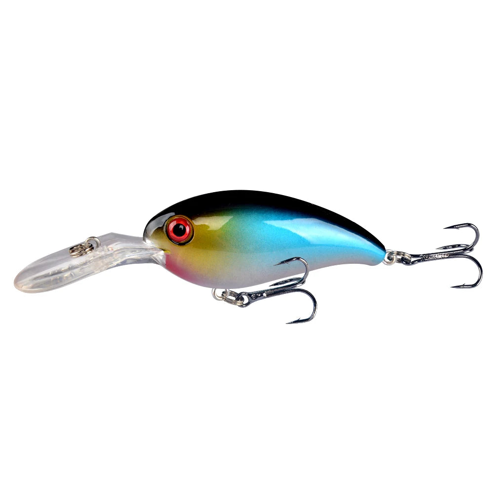 1pcs Crank Fishing Lure Artificial Hard Baits 10cm/15g Crankbait Jerkbait Wobbler Fishing Tackle Good Treble Hooks Tackle - Fishing Hooks from Linloft.