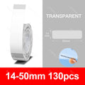 Niimbot Transparents Clear Pure White Thermal Label Sticker Paper Roll Self-Adhesive Barcode Price Name Printing for D11 D110