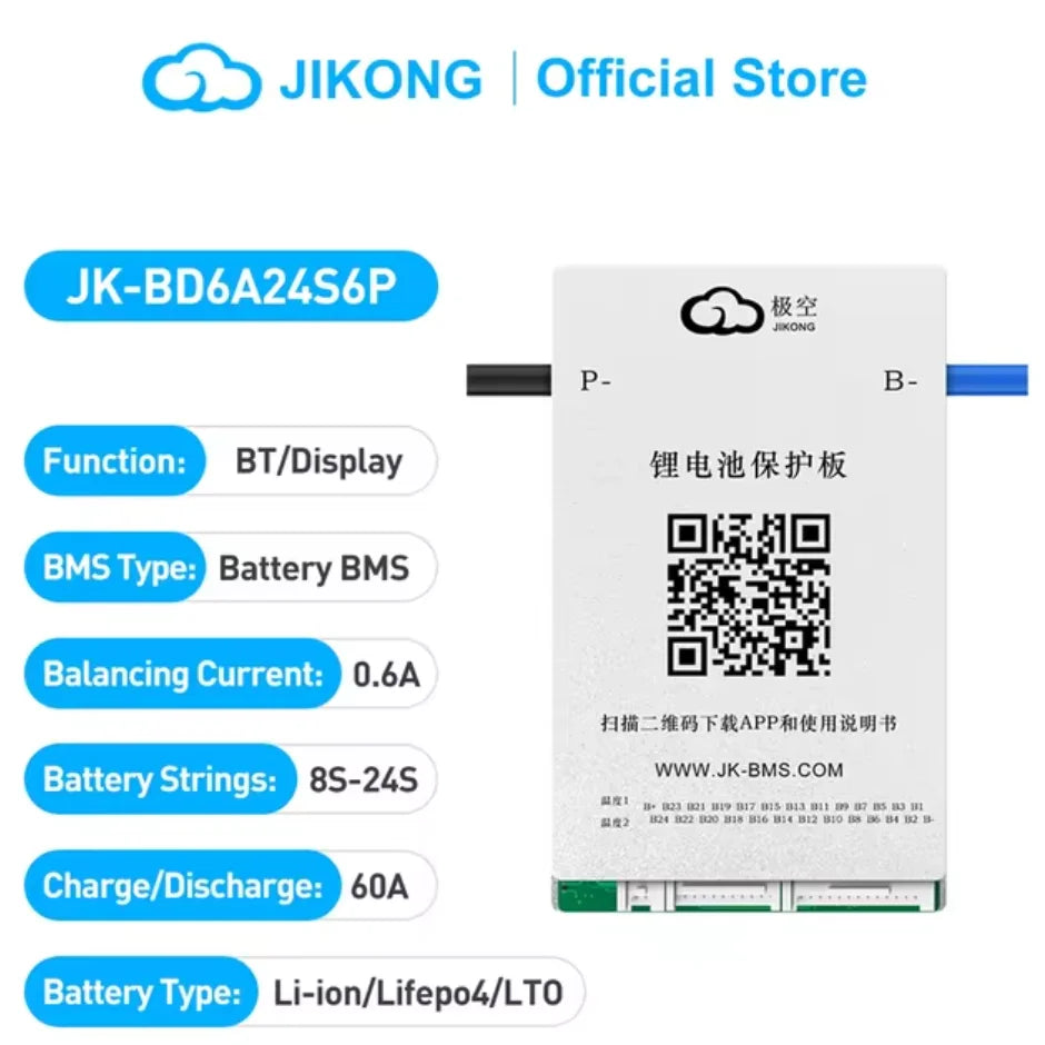 JK Smart Active Balance BMS for LiFePO4 - Electronics & Accessories from Linloft.