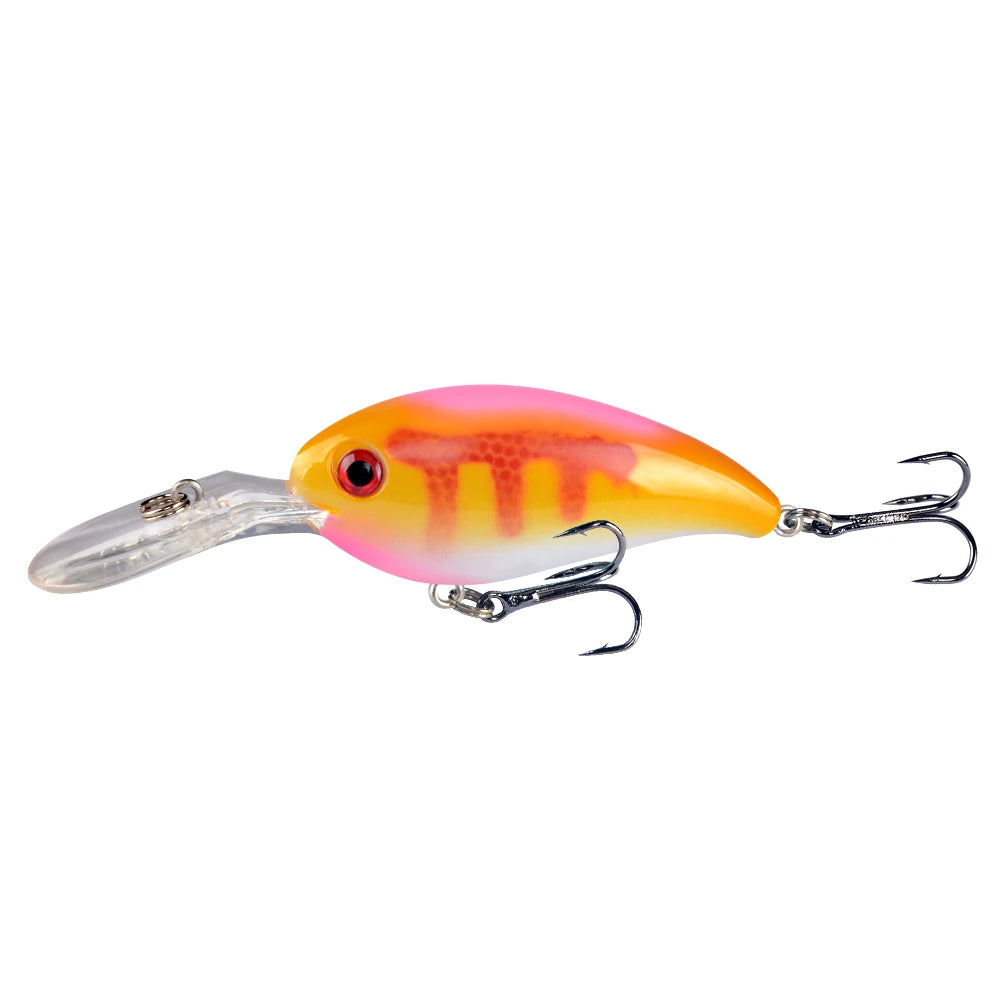 1pcs Crank Fishing Lure Artificial Hard Baits 10cm/15g Crankbait Jerkbait Wobbler Fishing Tackle Good Treble Hooks Tackle - Fishing Hooks from Linloft.