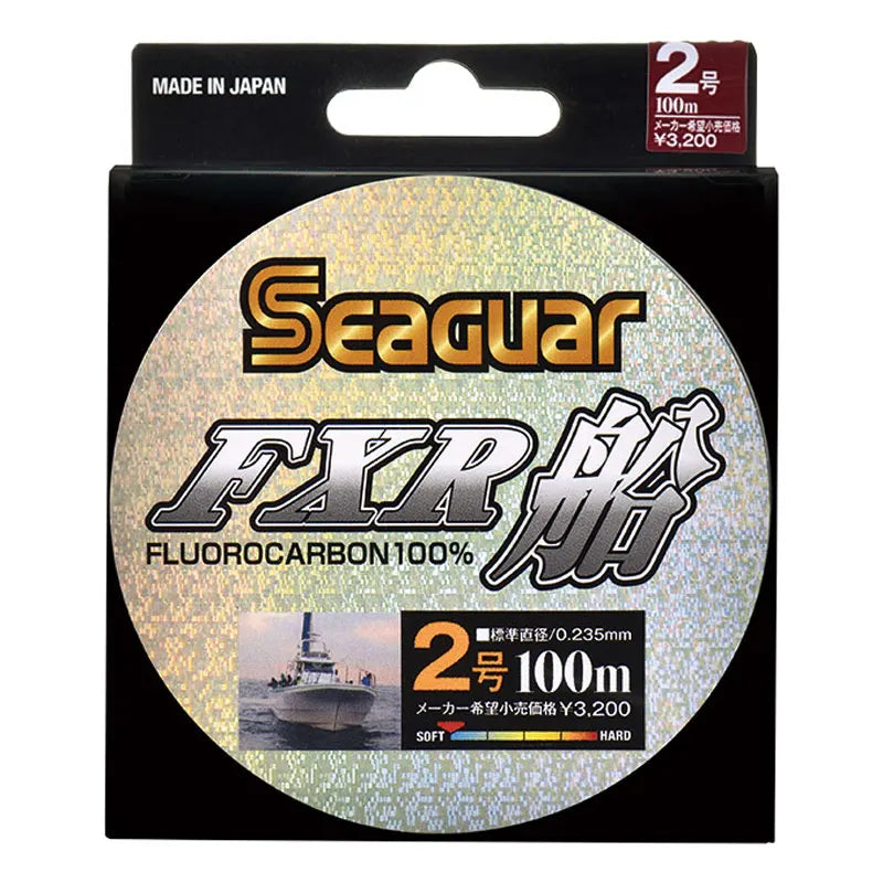 Original SEAGUAR FXR BOAT Fishing Line  Strength and Fexibility 100% FLUOROCARBON  Lines 100M Carbon Fiber Line Made in Japan
