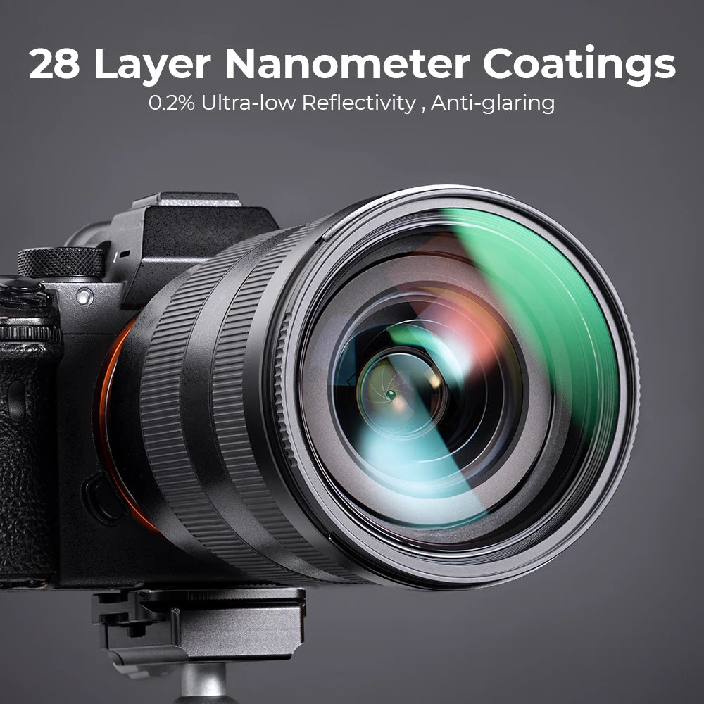 K&F CONCEPT UV Filter Lens Multi Coated Protection Nanotech Coatings Ultra Slim 49mm 52mm 58mm 62mm 67mm 77mm 86mm 95mm - Camera & Optic Accessories from Linloft.