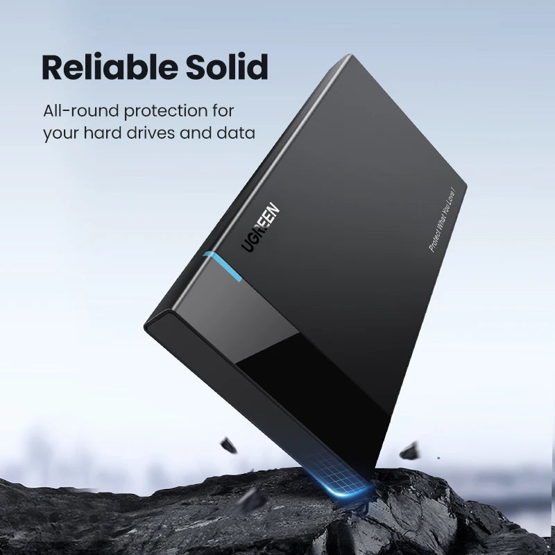 UGREEN HDD Case 2.5" Hard Drive Enclosure USB Type C SATA 5Gbps for SSD HDD 9.5 7mm External Hard Drive Disk Case Support UASP
