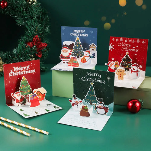 3D Pop-Up Christmas Greeting Card - Seasonal & Holiday from Linloft.