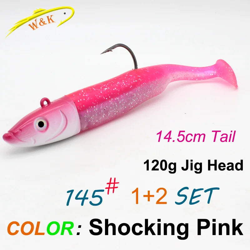 Paddle Tail Soft Bait Jig Kit, 120g - Fishing Tackle from Linloft.