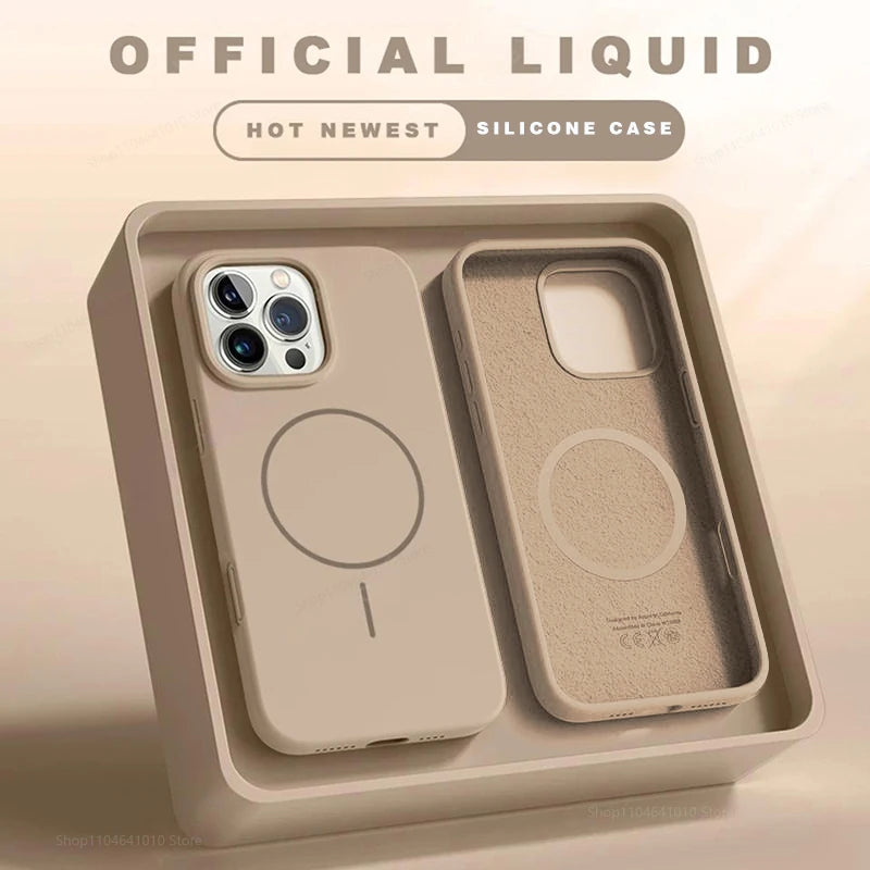 MagSafe Magnetic Silicone iPhone Case - Electronics & Accessories from Linloft.
