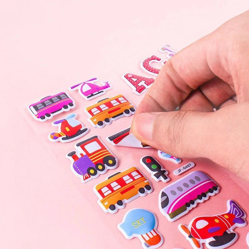 Puffy 3D Stickers for Kids 20 Sheets