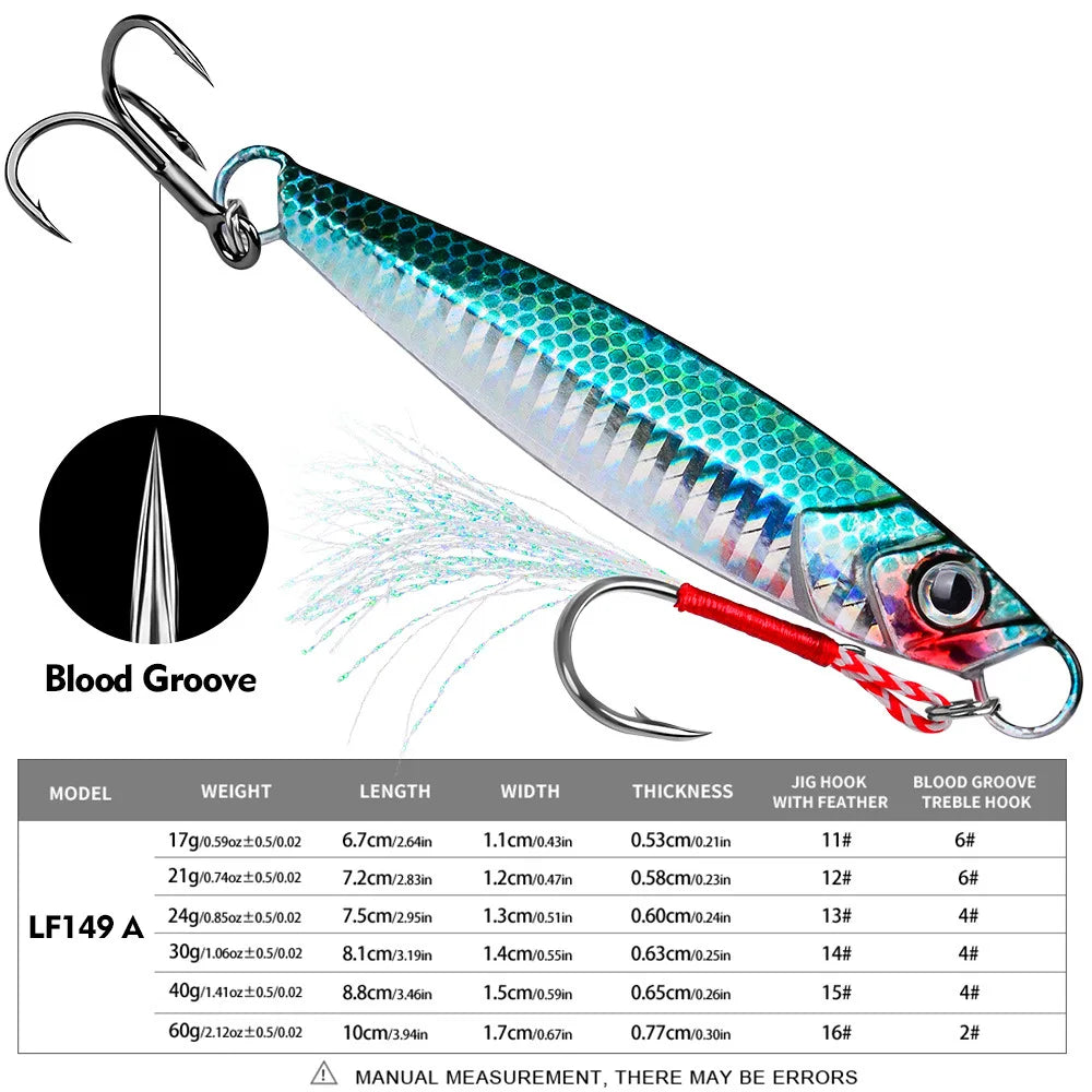 Metal Jig for Sea and Boat Fishing - Fishing Tackle from Linloft.