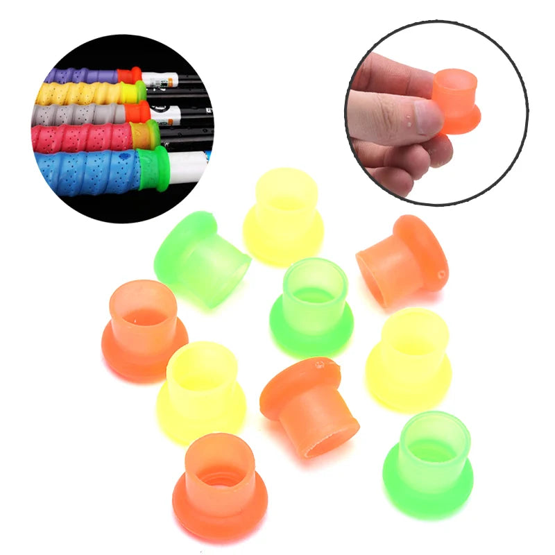 10Pcs High Elasticity Silicone Fishing Rods Stop Universal Size Multi-color Rod Clip Rubber Anti-skid Pole Sleeve O Shaped Ring