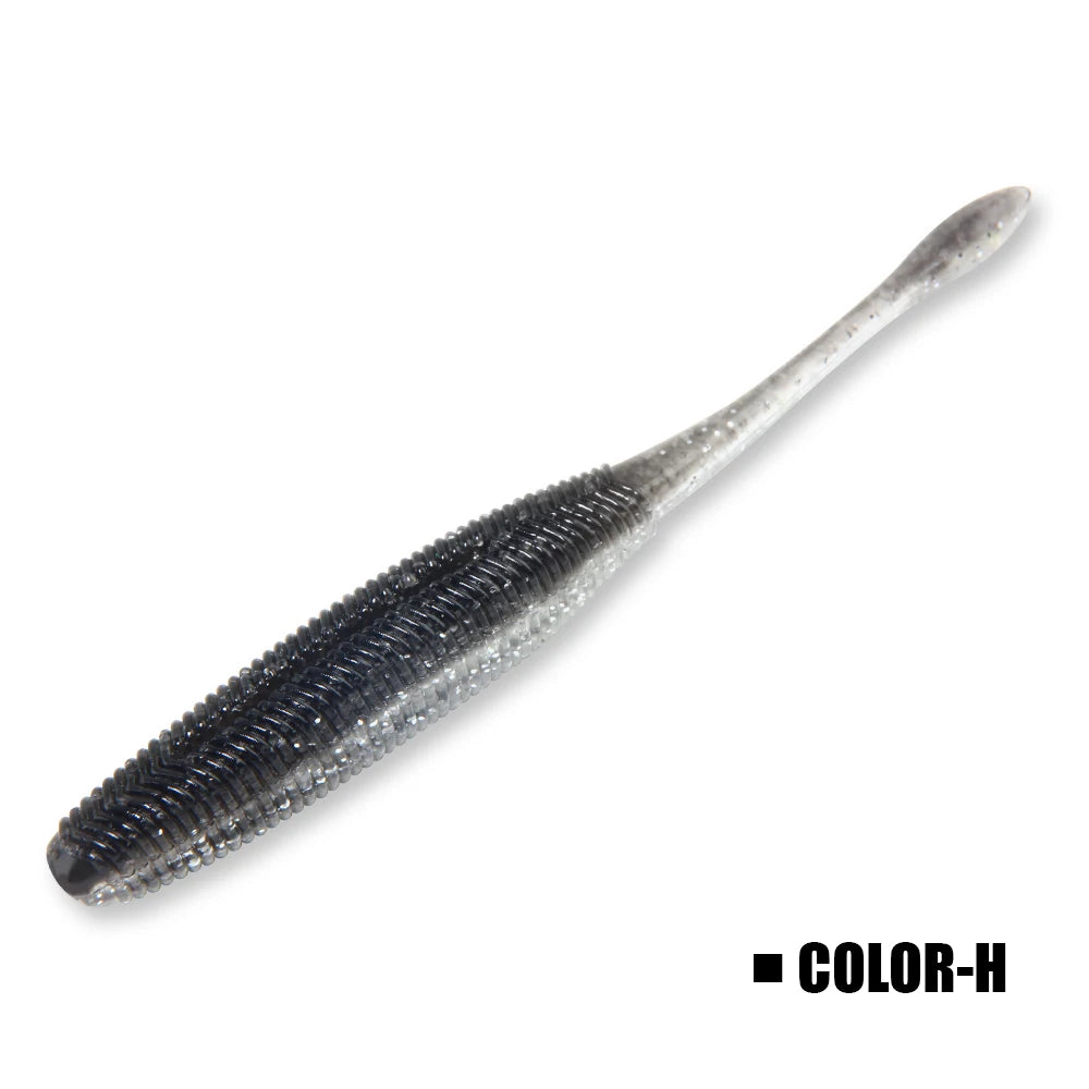 Salted Stick Worm Soft Lures, 10-Pack - Fishing Tackle from Linloft.