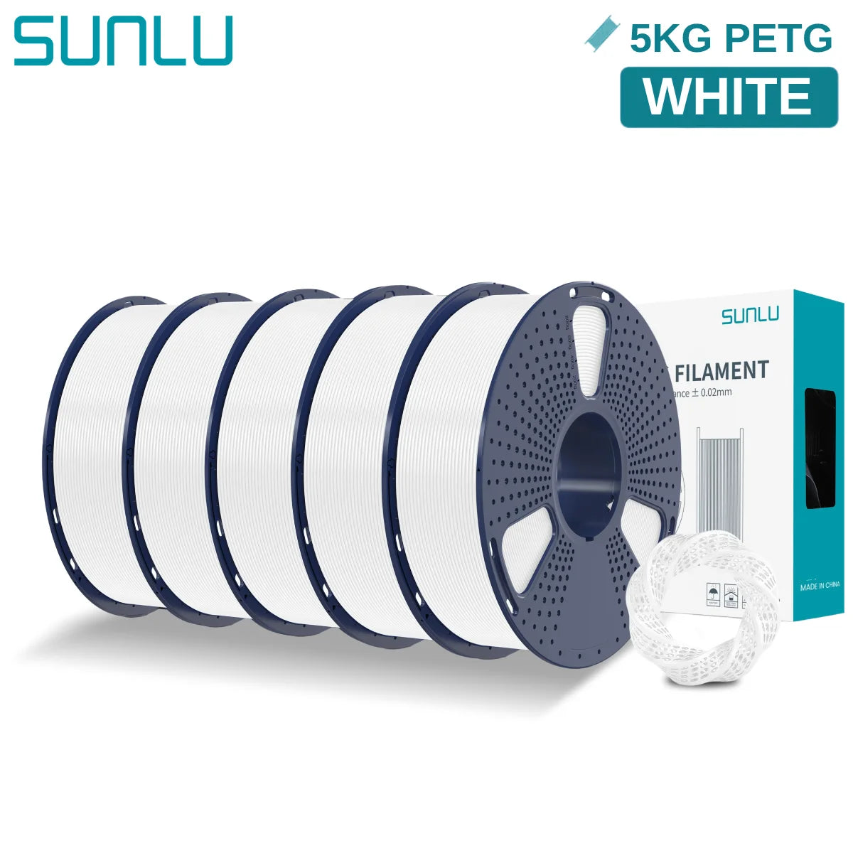 PETG 3D Printer Filament, 1.75mm 5kg - 3D Printing Accessories from Linloft.