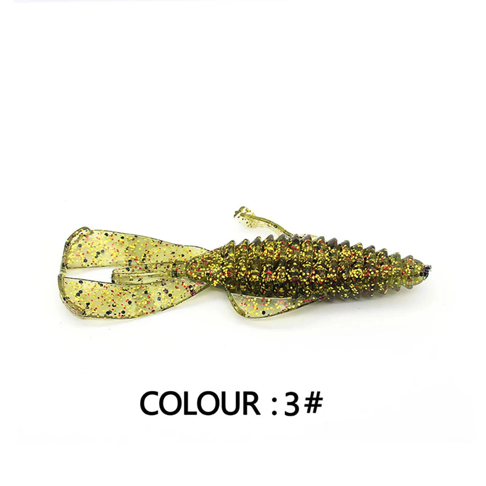 Soft Fishing Lure 5Pcs 4.5g 2Pcs 15.5g Bionic Silicone Fan-shaped Artificial Bait Wobblers Swimbait Outdoor Fishing Tackles - Fishing Tackle from Linloft.