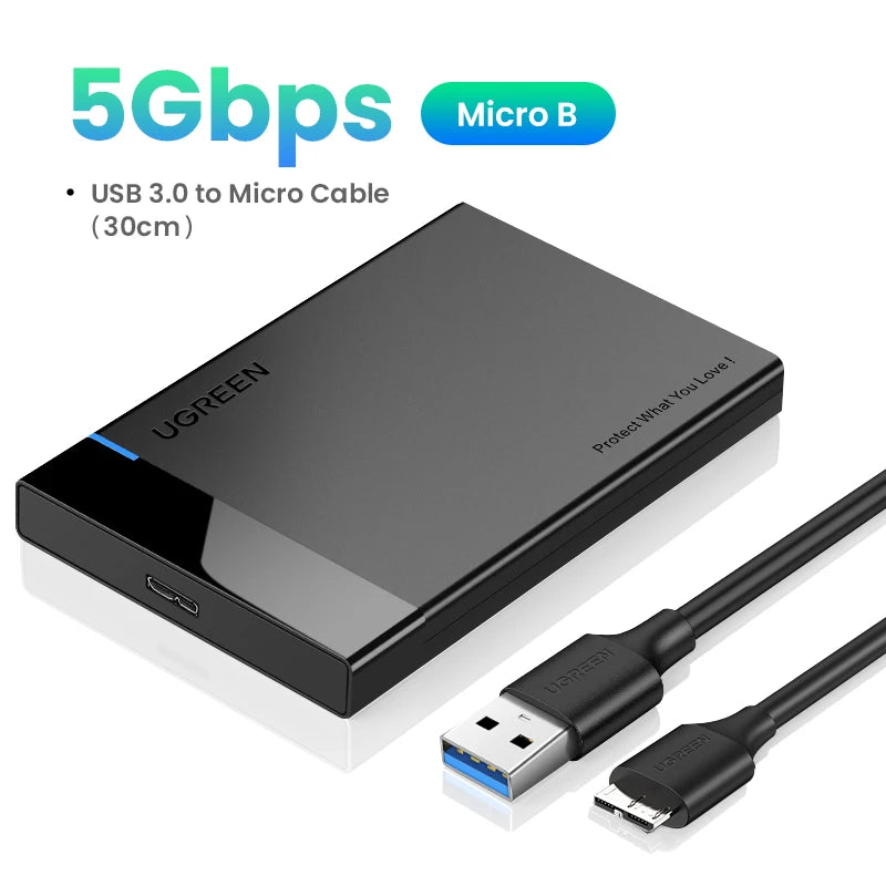 UGREEN 2.5 Inch USB-C Hard Drive Enclosure - Electronics & Accessories from Linloft.