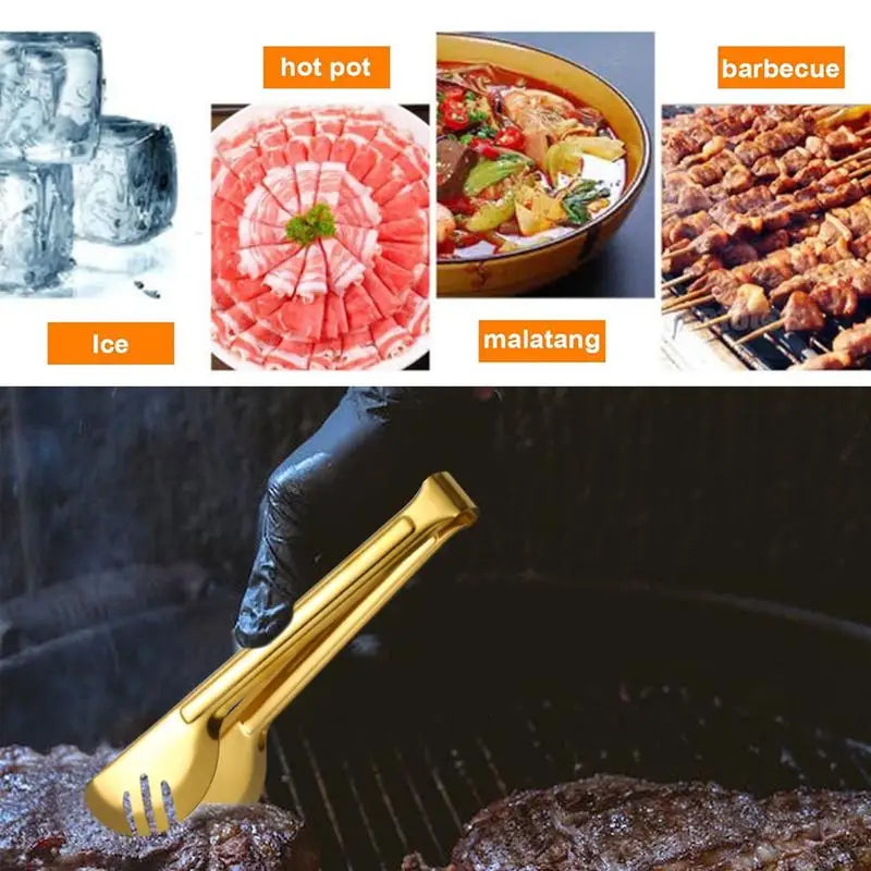 Anti-Scald Stainless Steel Kitchen Tongs