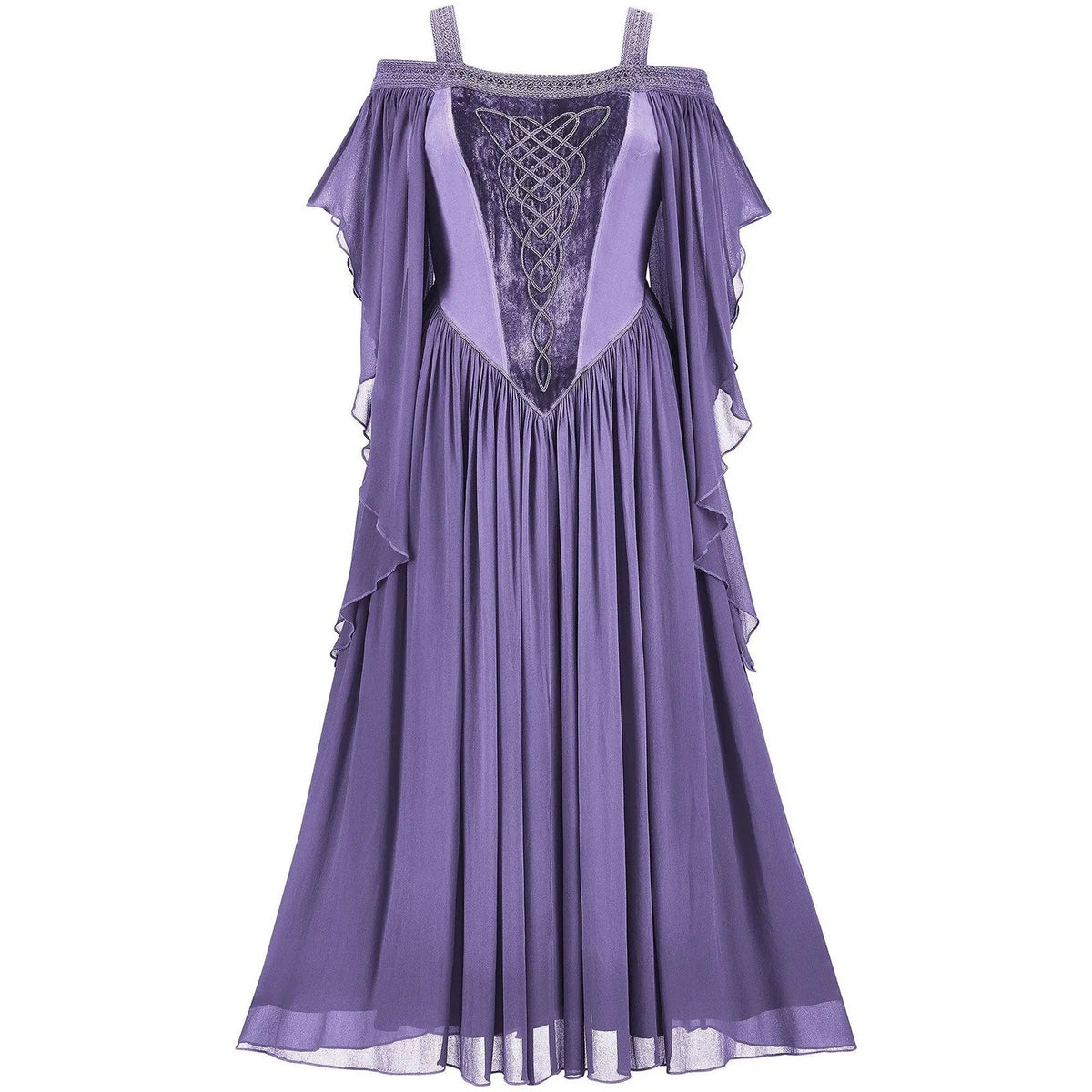 Medieval Witch Dress with Butterfly Sleeves - Dresses from Linloft.
