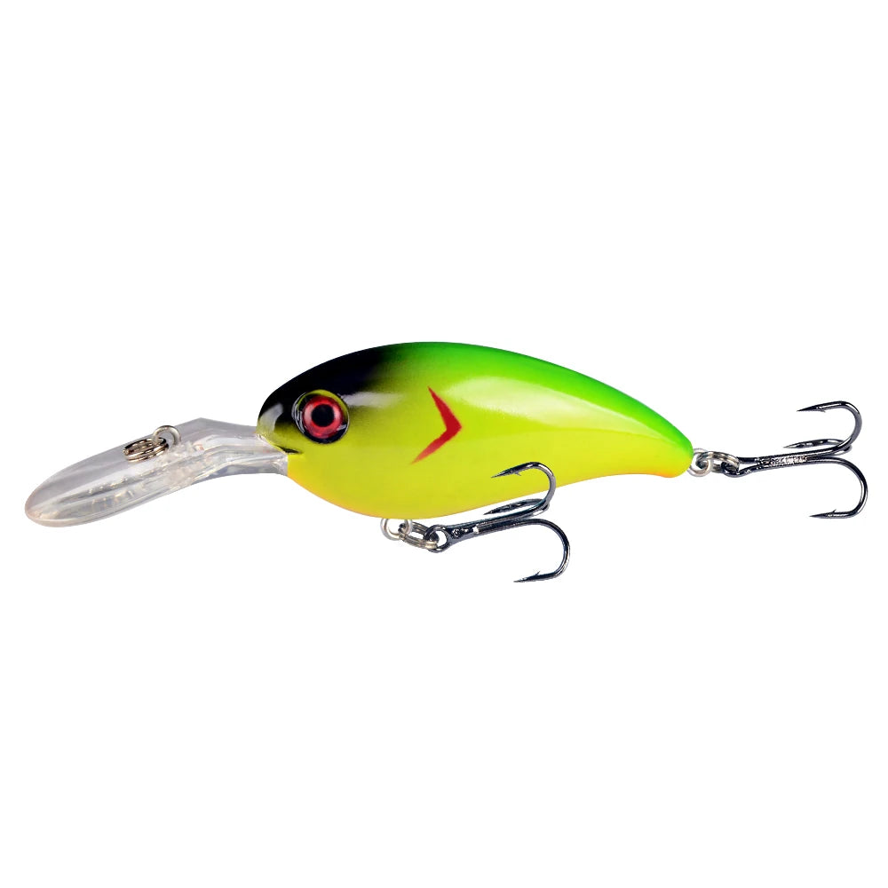 1pcs Crank Fishing Lure Artificial Hard Baits 10cm/15g Crankbait Jerkbait Wobbler Fishing Tackle Good Treble Hooks Tackle - Fishing Hooks from Linloft.